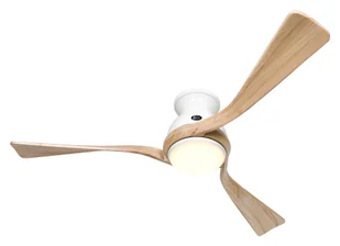 Energooszczędny wentylator sufitowy z oświetleniem LED i pilotem Eco Regento 140 cm biały / naturalne drewno - Wentylatory sufitowe - miniaturka - grafika 1