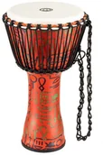 Instrumenty perkusyjne - Meinl Percussion Percussion PADJ1-M-F African Djembe z tworzywa sztucznego, Travel Series, Rope Tuned, średnica 25,40 cm (10 cali) (Medium), pharao's script PADJ1-M-F - miniaturka - grafika 1