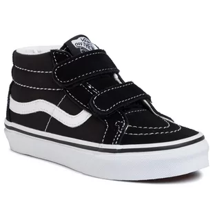 Vans Sneakersy Sk8-Mid Reissue V VN00018T6BT1 Black/True White - Trampki damskie - miniaturka - grafika 1