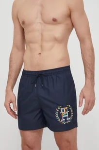 Tommy Hilfiger szorty kąpielowe kolor granatowy - Stroje kąpielowe - miniaturka - grafika 1