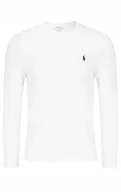 Koszulki męskie - POLO RALPH LAUREN Koszulka z długim rękawem Longsleeve biały r L - miniaturka - grafika 1