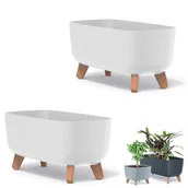 Donice - 2x Doniczka na nóżkach GRACIA CASE DGCL400 Skrzynka - miniaturka - grafika 1