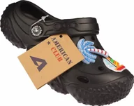 Buty dla dziewczynek - American Club Dziecięce klapki basenowe American Club NH-145/24 czarne 26 - miniaturka - grafika 1