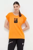 Koszulki sportowe damskie - Mammut t-shirt sportowy Mountain kolor pomarańczowy - miniaturka - grafika 1