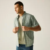 Koszule męskie - Regatta Koszula męska z krótkim rękawem Begarno Niebieski, Rozmiar: 3XL - miniaturka - grafika 1