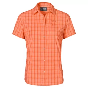 Koszula CENTAURA STRETCH VENT SHIRT W papaya checks - XS - Koszule damskie - miniaturka - grafika 1