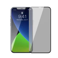 Szkła hartowane na telefon - Baseus Baseus 2x Szkło hartowane 0,23 mm Anti Spy z ramką na cały ekran iPhone 12 Pro Max Czarny (SGAPIPH67N-ATG01) - iPhone 12 Pro Max SGAPIPH67N-ATG01 - miniaturka - grafika 1
