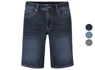 Spodenki męskie - LIVERGY® Bermudy męskie z jeansu dresowego - miniaturka - grafika 1
