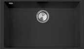 Zlewozmywaki - Zlew PLADOS ONE 7610-U CZARNY MAT (black mat 70) (ON7610ST70) - miniaturka - grafika 1