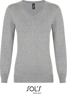 SOLS Damska Bluza Sweter Glory 01711 Szary Melanż M - Bluzy damskie - miniaturka - grafika 1