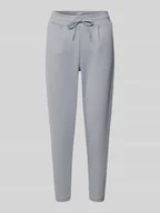 Spodnie damskie - Spodnie materiałowe z elastycznym pasem model ‘KATE’ - miniaturka - grafika 1