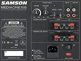 Samson MEDIAONE10S - Mediaone 10s subwoofre actiovo - Inne akcesoria dla DJ - miniaturka - grafika 1