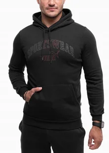 PUMA bluza męska z kapturem sportowa bawełniana ciepła Hoodie roz. M - Bluzy męskie - miniaturka - grafika 1