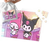 Puzzle - PUZZLE - Kuromi Hel.lo Kit.ty WZORY Z BAJEK PREZENT 24el + WORECZEK - miniaturka - grafika 1