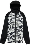 Bluzy męskie - bluza męska BURTON CROWN WEATHERPROOF FZ CITY STREETS/TRUE BLACK - miniaturka - grafika 1
