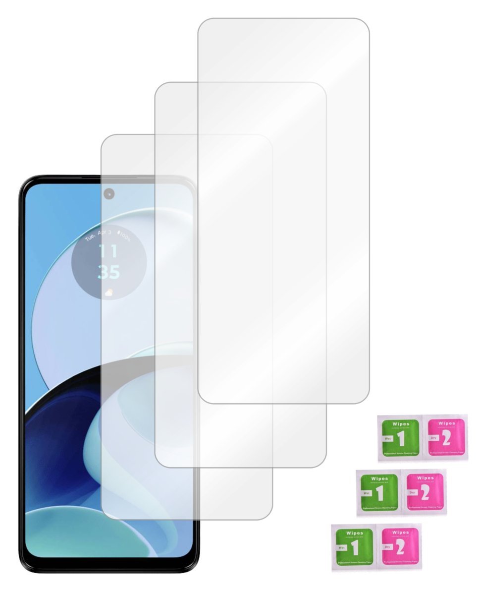 Szkło ochronne do MOTOROLA MOTO G14 hartowane na ekran 9H glass 3 sztuki