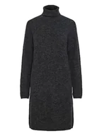 Sukienki - Pieces Sukienka dzianinowa w kolorze antracytowym - miniaturka - grafika 1