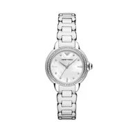 Zegarki damskie - Zegarek Emporio Armani Mia AR11596 Srebrny - miniaturka - grafika 1