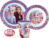Zestawy naczyń dla dzieci - Kraina Lodu Zestaw Obiadowy Dziecięcy  Frozen 3W1 - miniaturka - grafika 1