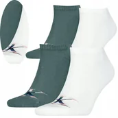 Skarpetki męskie - Skarpetki Skarpety Calvin Klein 2 pary 43-46 STOPKI CK MĘSKIE BIAŁY ZIELONY - miniaturka - grafika 1