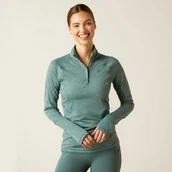 Koszulki jeździeckie - Ariat Bluzka damska LUMINA LOWELL - silver pine - miniaturka - grafika 1