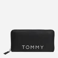 Portfele - Portfel damski na karty Tommy Hilfiger AW0AW16485-BDS Czarny (8720637871522). Portfele - miniaturka - grafika 1