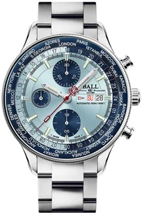 Zegarek Zegarek Ball CM3388D-S1-IBEBE Engineer II Navigator World Time Chronograph (44mm) - Zegarki męskie - miniaturka - grafika 1