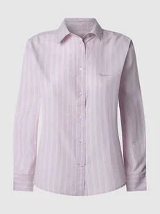 Pepe Jeans Koszula "Clever" w kolorze jasnoróżowo-białym - Bluzki damskie - miniaturka - grafika 1
