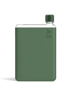 Wielorazowa butelka na wodę Memobottle Original A5 750 ml - moss green - Shakery i bidony sportowe - miniaturka - grafika 1