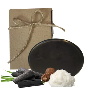 Mydło węglowe z olejkami eterycznymi i masłem shea - bez zapachu, 85g - Mydła - miniaturka - grafika 1