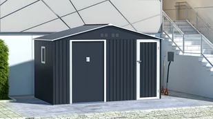 Domek Gospodarczy Falcon 340X194Cm Cold Grey - Hardmaister - Altany ogrodowe - miniaturka - grafika 1