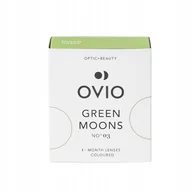 Soczewki kontaktowe - Zielone Soczewki Kontaktowe Miesięczne Ovio No. 3 - miniaturka - grafika 1