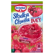 Batoniki - Dr. Oetker Dr Oetker DR OETKER SŁODKA CHWILA OWOCOWY DUET MALINA & ŻURAWINA KISIEL Z KAWAŁKAMI OWOCÓW 32 G zakupy dla domu i biura! 776478764 - miniaturka - grafika 1