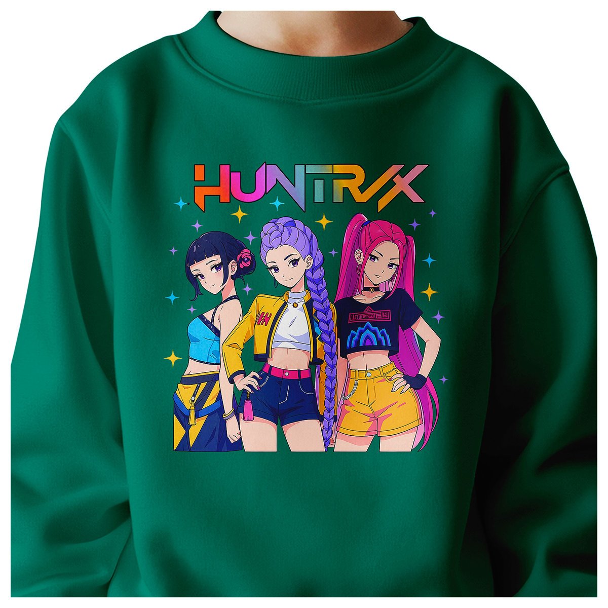 BLUZA DZIECIĘCA KPOP DEMON HUNTERS HUNTRIX 134-140 BAWEŁNIANA JAKOŚĆ