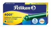 Naboje i atramenty - Pelikan NABOJE DŁUGIE GTP 5szt C.ZIELONE - miniaturka - grafika 1