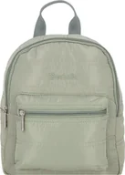 Plecaki - Bench stylowy plecak miejski szarozielony 23x29x13 plecak damski pikowany poliester ORI311K - miniaturka - grafika 1