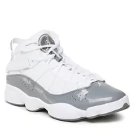 Półbuty męskie - Buty Nike Jordan 6 Rings 322992 121 White/Cool Grey/White - miniaturka - grafika 1