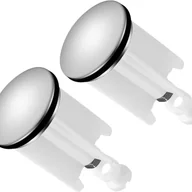 Korki do umywalek - Uniwersalny korek do zlewu, korek spustowy, regulowany korek do zlewu, Ø 40 mm, 2 sztuki, biały - miniaturka - grafika 1