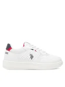 Buty dla chłopców - U.S. Polo Assn. Sneakersy DENNY004 Biały - miniaturka - grafika 1