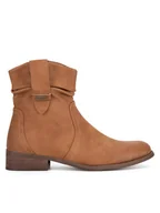 Botki damskie - Clara Barson Kowbojki WS23280-01 Brązowy - miniaturka - grafika 1