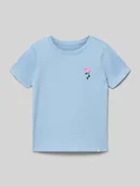 Koszulki dla dziewczynek - męski t-shirt o kroju regular fit z czystej bawełny model 'VEGA' - miniaturka - grafika 1