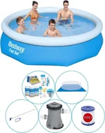 Baseny ogrodowe - Bestway Fast Set 305x76 cm okrągły - 6-częściowy - Basen plus akcesoria - miniaturka - grafika 1