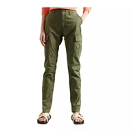 Spodnie damskie - Spodnie damskie Superdry  Slim Cargo materiałowe-W28 - miniaturka - grafika 1