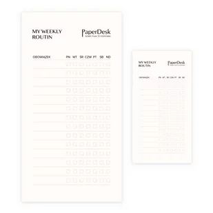 Mini Papierowy Planner - Tracker Nawyków - Planery - miniaturka - grafika 1