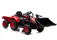 Tory, garaże, parkingi - Traktor Na Akumulator Z łyżką BW-X002A Czerwony - miniaturka - grafika 1