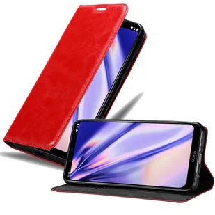 Pokrowiec Cadorabo na telefon Nokia 8.1 w kolorze czerwonym z magnetycznym zamknięciem - Etui i futerały do telefonów - miniaturka - grafika 1