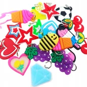 Prace ręczne dla dzieci - ZAWIESZKI CHARMS BRELOKI DIY DO BRANSOLETEK MIX KREATYWNE 20 szt - miniaturka - grafika 1