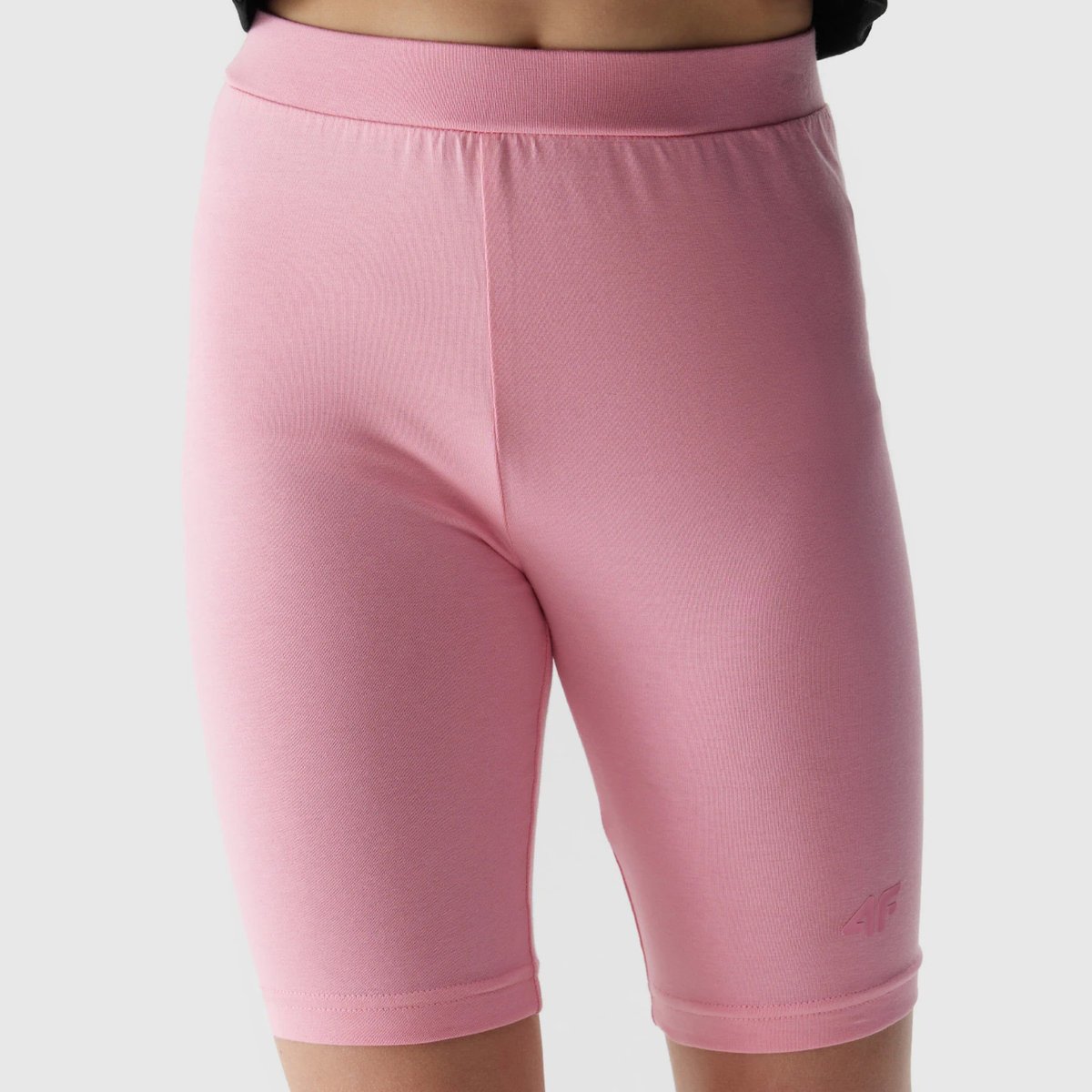 Legginsy Dziewczęce Kolarki 4F dzianinowe różowe 4FJWSS24TTIGF129 Różowy 146/152