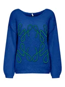 Swetry damskie - ONLY Sweter w kolorze niebieskim - miniaturka - grafika 1