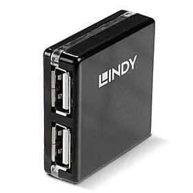 HUB USB LINDY LINDY USB 2.0 Mini Hub 4 Port Bus powered only 42742 - Huby USB - miniaturka - grafika 1